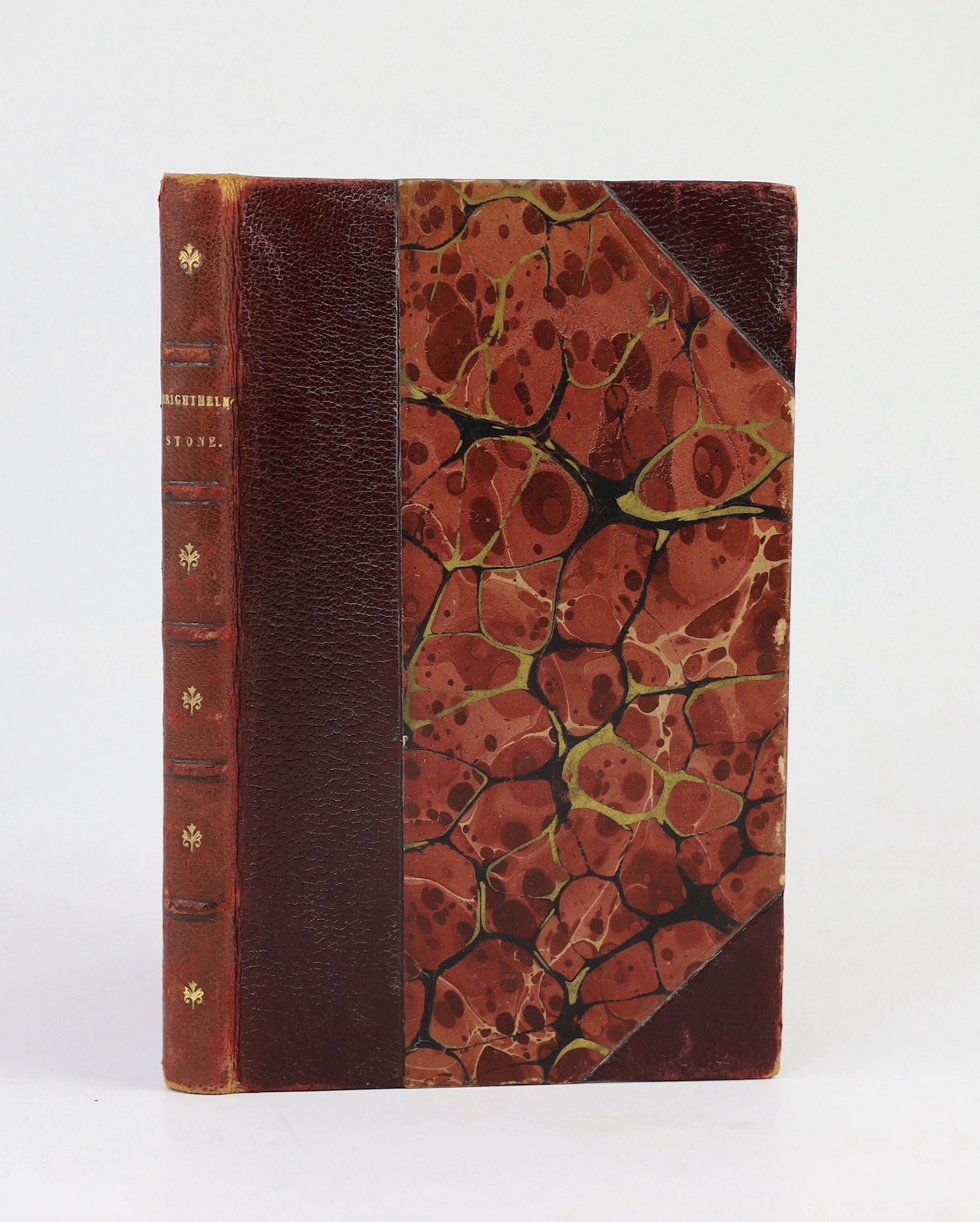 BRIGHTON: Brighton New Guide; or, a Description of Brighthelmston, and the Adjacent Country ... 3rd edition, pictorial engraved and printed titles; later 19th cent. maroon half morocco and marbled boards, gilt-decorated